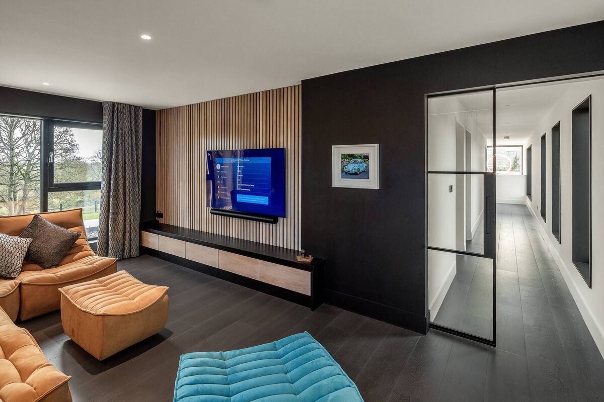 The rural setting informed the house design.