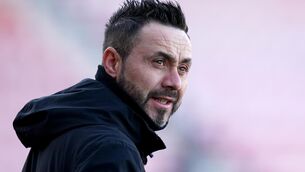 <p>WE'RE GOING TO WEMBLEY: Brighton head coach Roberto De Zerbi is preparing for an FA Cup semi-final against Manchester United (John Walton/PA)</p>