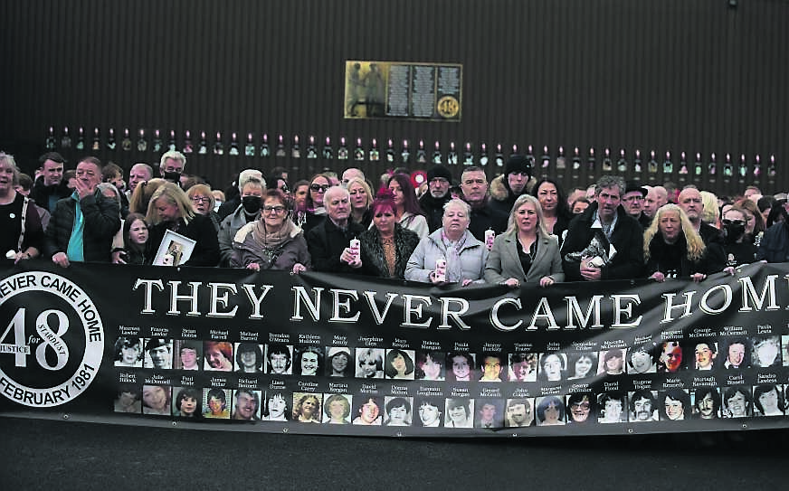 A candlelit vigil for the 41st anniversary of the Stardust fire at the former nightclub in Artane. Picture: Stephen Collins/Collins Photos