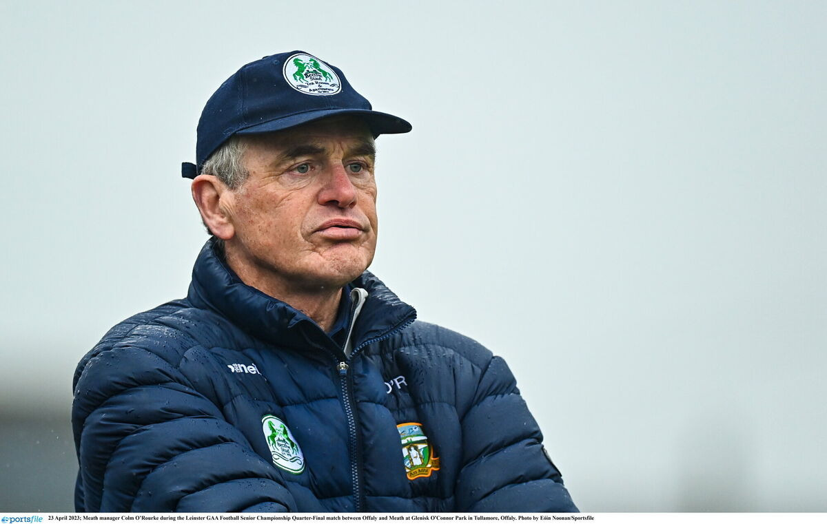 PENSIVE: Meath manager Colm O’Rourke. Pic: Eóin Noonan/Sportsfile