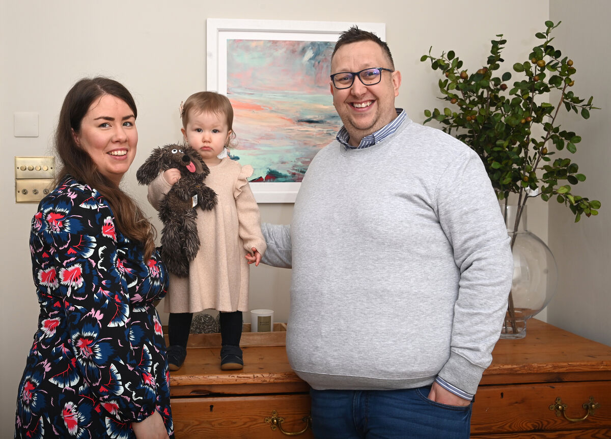 Owners Rob Hennessey and Katie O'Connell, and 17month old baby Caoimhe at home at 3, Glenbrook Place, Glenbrook, Passage West, Co Cork. Owners Rob Hennessey and Katie O'Connell, and 17month old baby Caoimhe at home at 3, Glenbrook Place, Glenbrook, Passage West, Co Cork.