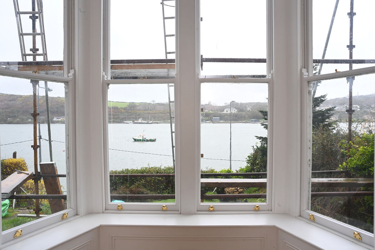 View from the bay window. View from the bay window.