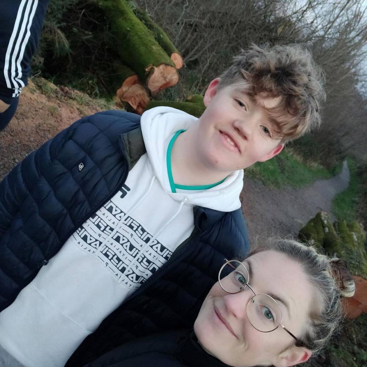Rían de Brún and his mum Saoirse enjoy a walk together just a few weeks before he died by suicide in February 2022. Rían de Brún and his mum Saoirse enjoy a walk together just a few weeks before he died by suicide in February 2022.