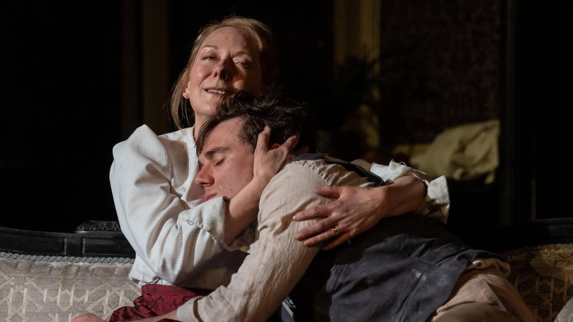 Cathy Belton and Calam Lynch in Ghosts at the Abbey Theatre. Picture: Patrick Redmond