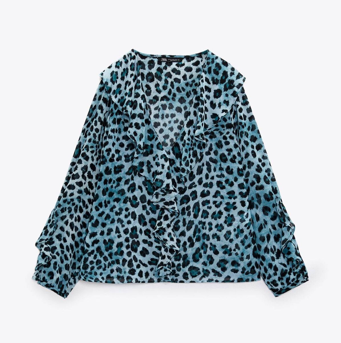 Black & Blue Animal Print Shirt, €29.95, Zara Black & Blue Animal Print Shirt, €29.95, Zara