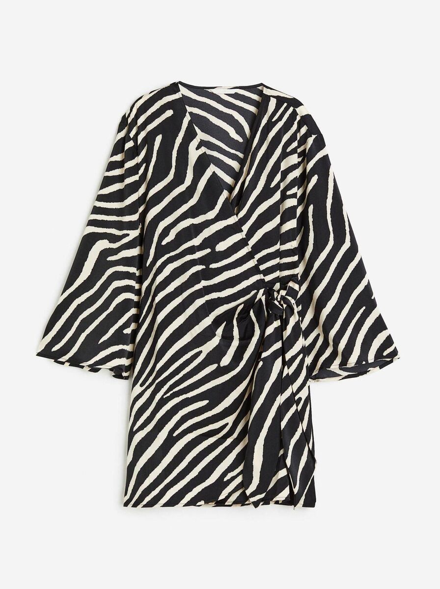 Satin Wrap Dress, €22.99, H&M Satin Wrap Dress, €22.99, H&M