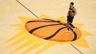 <p>SURVEYING HIS OPTIONS: Devin Booker of the Phoenix Suns dribbles during the third quarter against the LA Clippers in game five of the Western Conference First Round Playoffs at Footprint Center in Phoenix, Arizona. Pic: Christian Petersen/Getty Images</p>