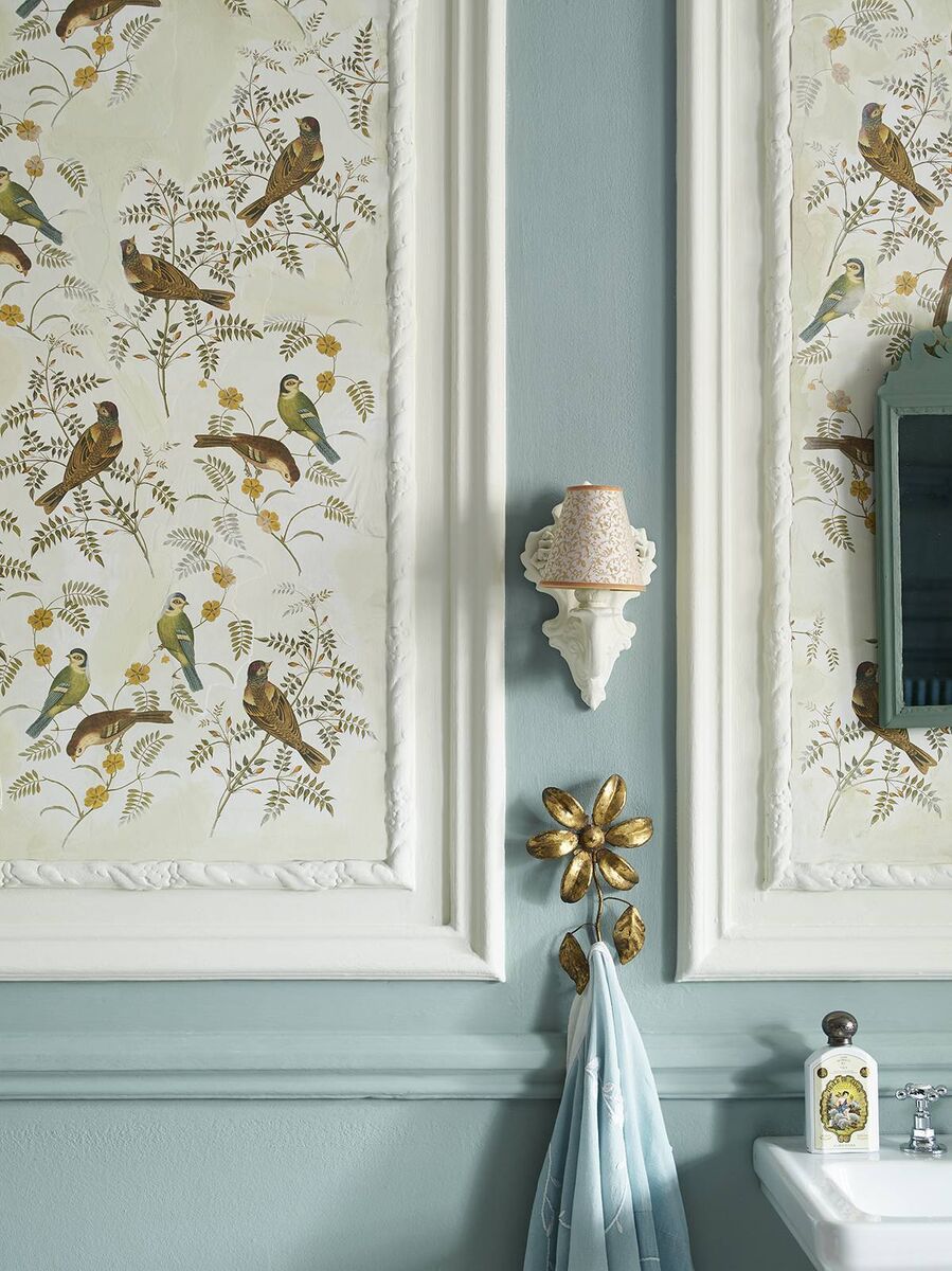 Well-considered touches of lush, decorative detail are trending: Polyvine, water-based acrylic from €18 per litre. Picture: Annie Sloane RHS decoupage anniesloan.com