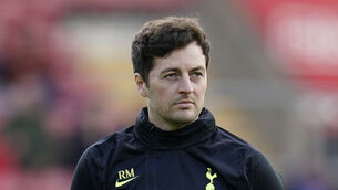 Ryan Mason will take charge of Tottenham’s final six matches of the 2022-23 season (Andrew Matthews/PA)