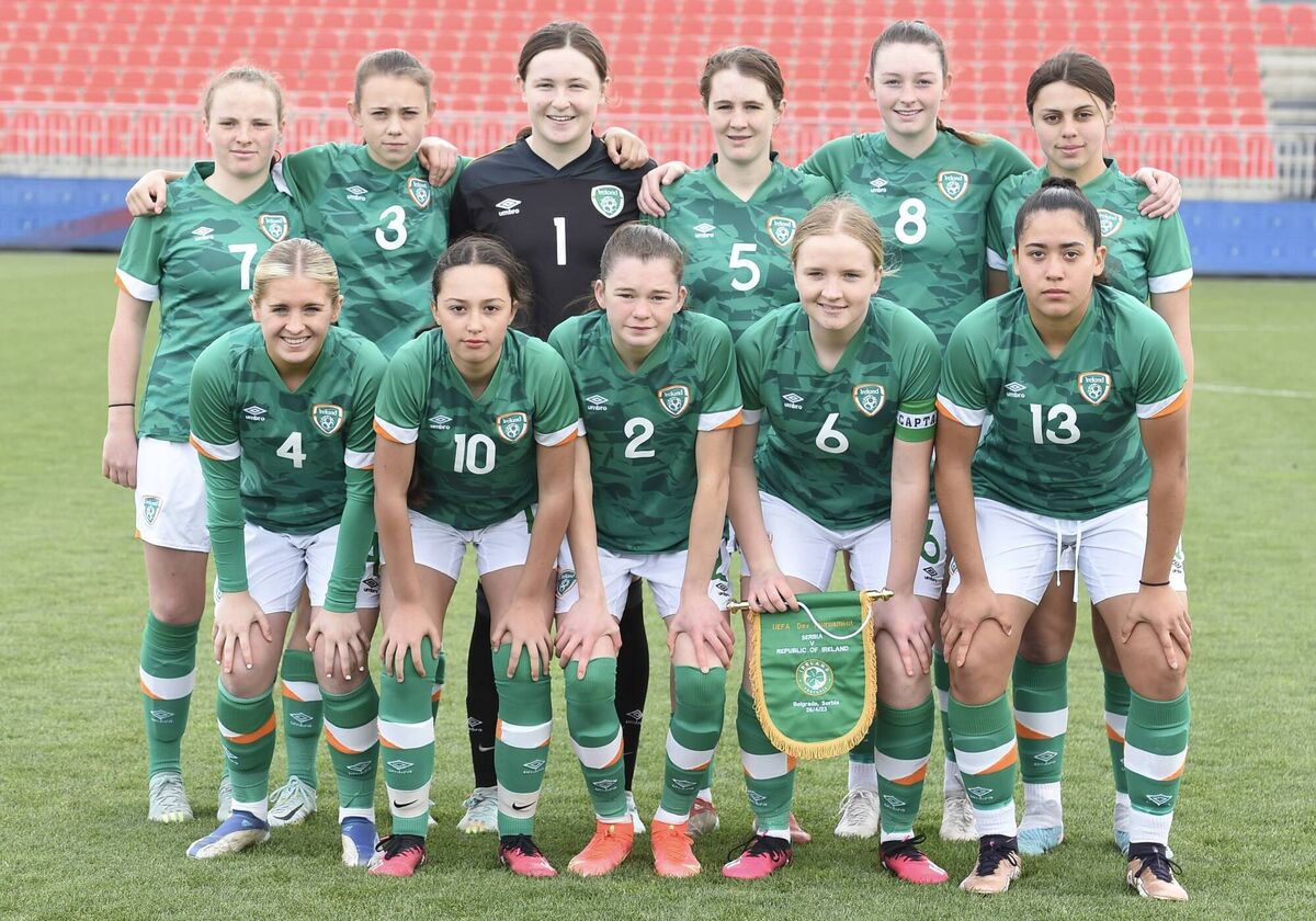 WINNERS: The Ireland Women's Under-16s completed a comeback to defeat Serbia in a penalty shoot-out and win the UEFA Development Tournament in Belgrade. WINNERS: The Ireland Women's Under-16s completed a comeback to defeat Serbia in a penalty shoot-out and win the UEFA Development Tournament in Belgrade.