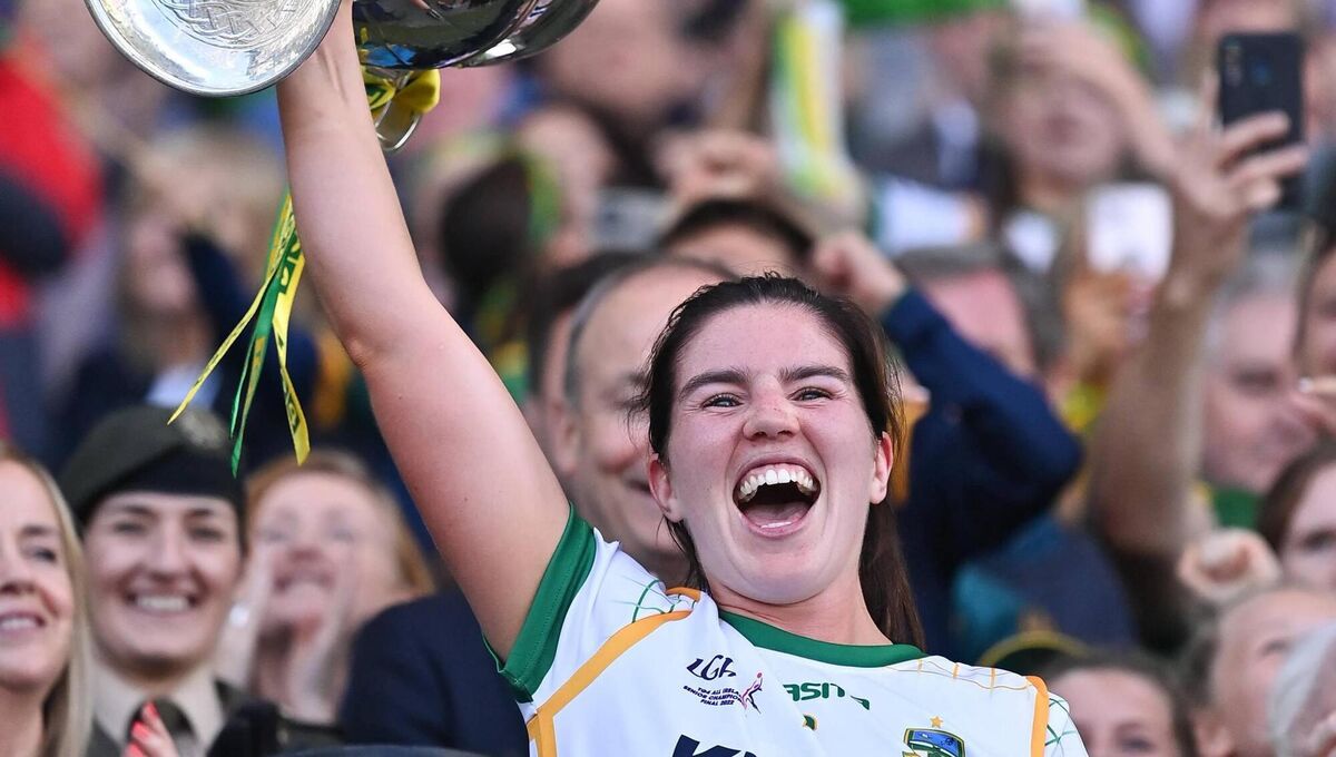 Meath captain Shauna Ennis lifts the Brendan Martin Cup after her side's victory in the TG4 All-Ireland Ladies Football Senior Championship Final against Kerry. Picture: Piaras Ó Mídheach/Sportsfile Meath captain Shauna Ennis lifts the Brendan Martin Cup after her side's victory in the TG4 All-Ireland Ladies Football Senior Championship Final against Kerry. Picture: Piaras Ó Mídheach/Sportsfile