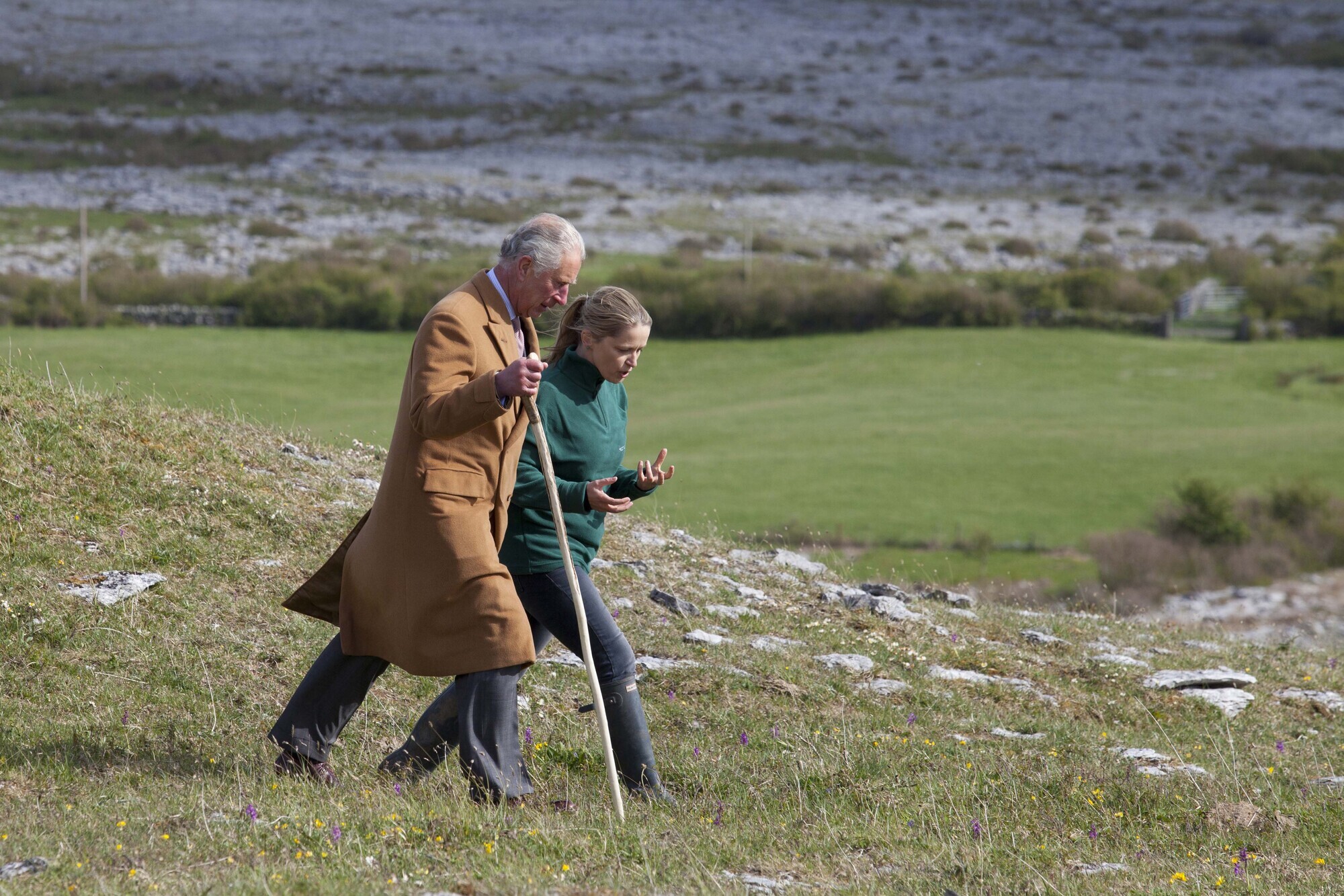 The King and Ireland. King Charles met with farmers when he visited the Burren in Co Clare in 2015. Picture: Eamonn Farrell/RollingNews.ie