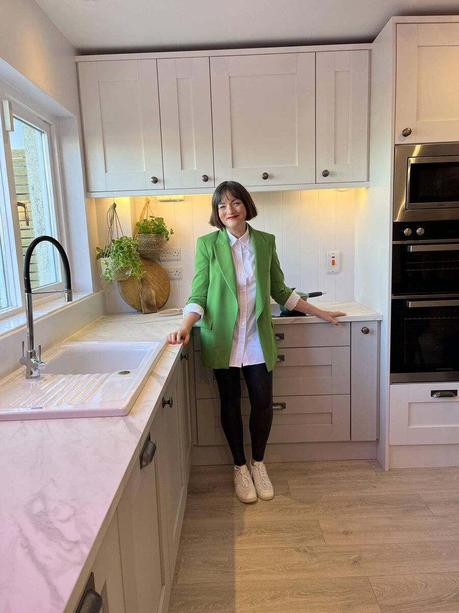 Dee Coleman in the kitchen in Ballybrack on RTE's Home Rescue: The Big Fix.