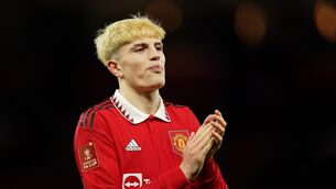 <p>NEW DEAL: Manchester United teenager Alejandro Garnacho has signed a new contract which will keep him at the club until 2028 (Martin Rickett/PA)</p>