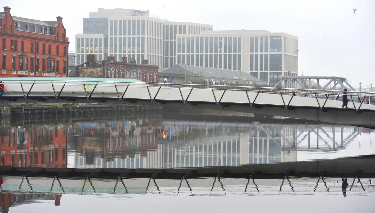  The Mary Elmes Bridge over the River Lee, Cork City. 
