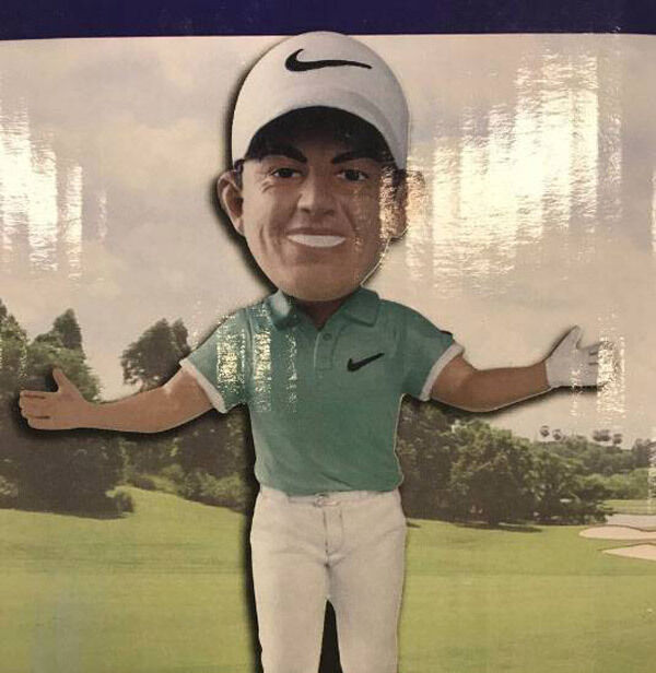 The four-time major winner wasn’t thrilled by the likeness, admitting: ‘They made me look really old. There are all these wrinkles around my eyes!’