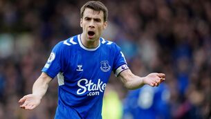 <p>LEADER: Everton captain Seamus Coleman is set to return to the side for the crunch clash at Leicester. Pic: Peter Byrne/PA</p>