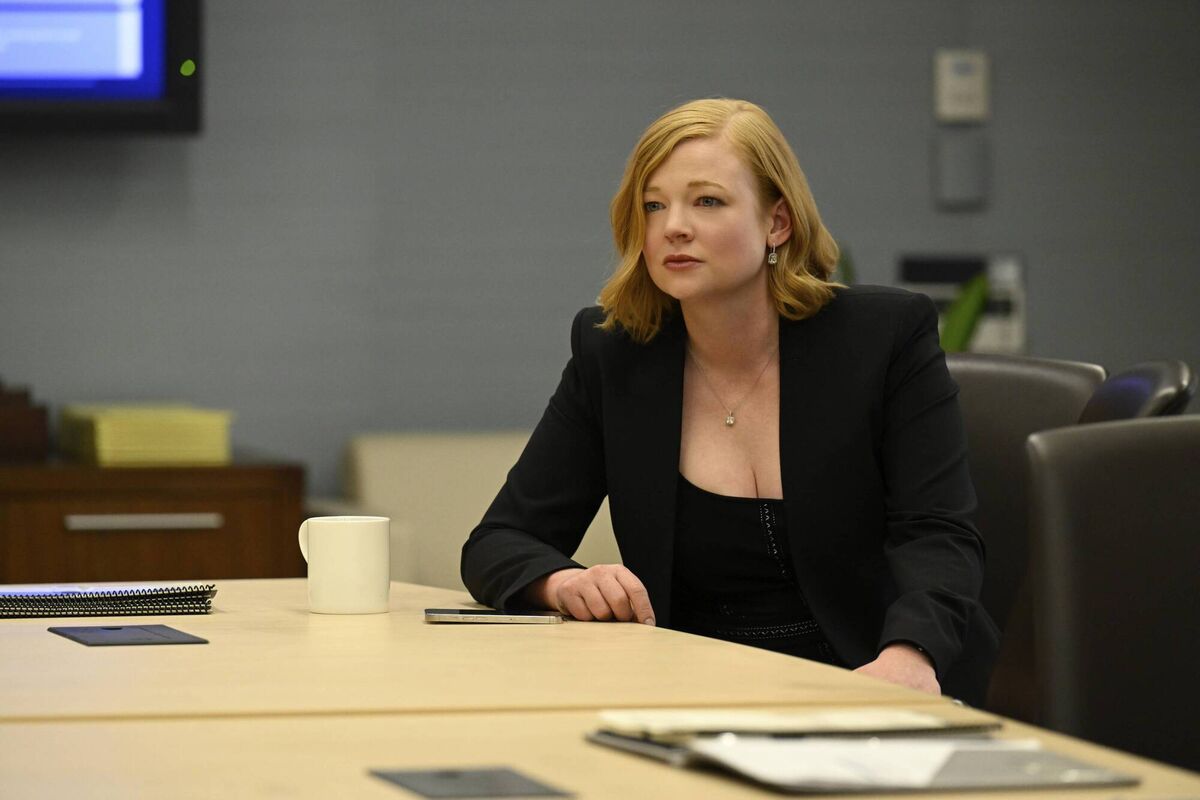 Sarah Snook in a scene from Succession. 