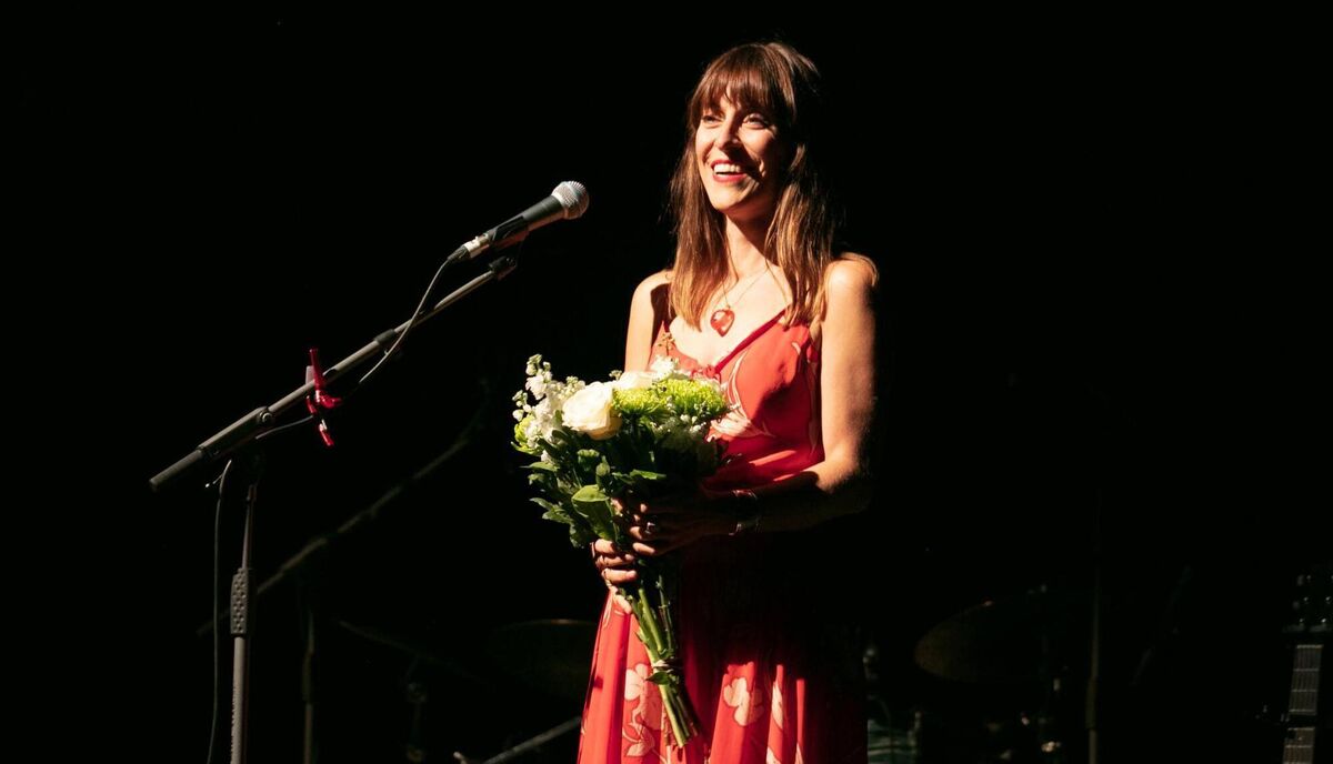 Feist on stage at Safe Harbour 2019. 