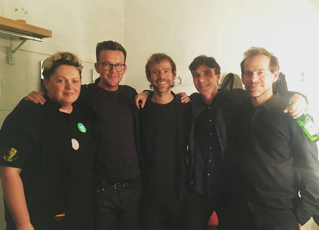 Sounds From A Safe Harbour curators Mary Hickson, Enda Walsh, Aaron Dessner, Cillian Murphy, and Bryce Dessner 