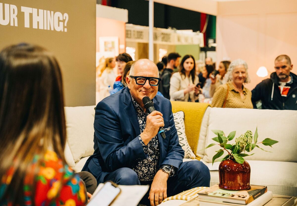  Hugh Wallace, architect and RTE Home of the Year judge, was one of a host of interiors experts speaking at this year’s Permanent TSB Ideal Home Show at the RDS.
