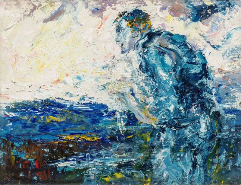 Come on the dawn by Jack B. Yeats at Sotheby's in Paris.