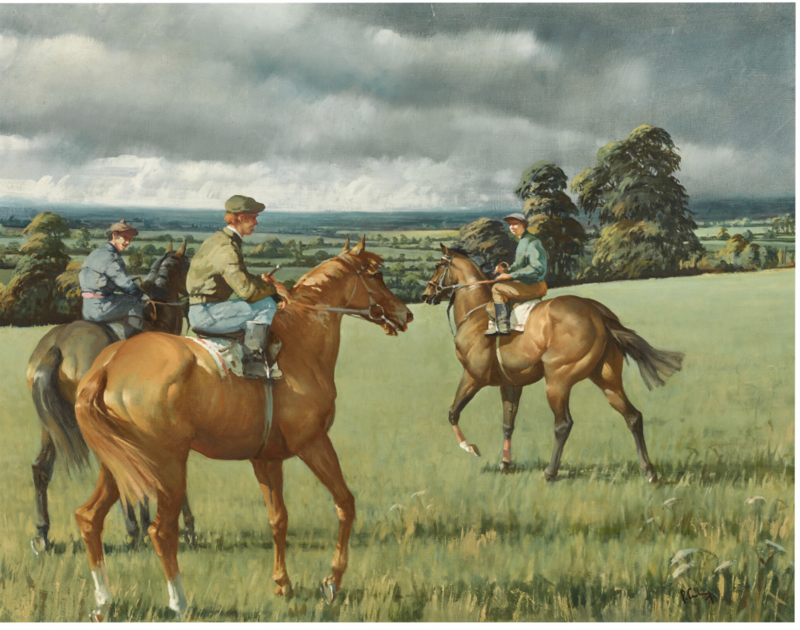 Feeling the grass by Peter Curling at Sotheby's in Paris.