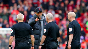 Liverpool manager Jurgen Klopp expects to be punished for his comments about referee Paul Tierney (Peter Byrne/PA)