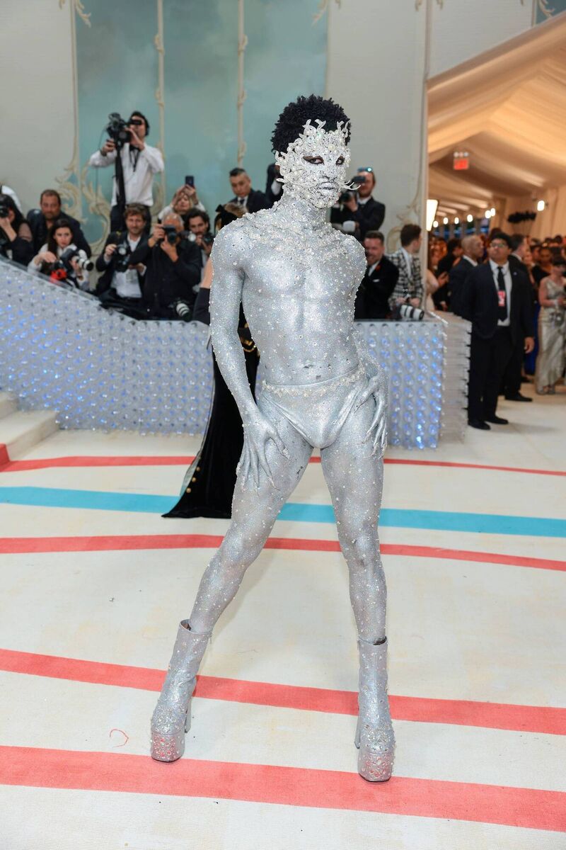 HI-HO SILVER: Lil Nas X went for jewels and body paint at the Met Gala, as you do. Picture: Dimitrios Kambouris/Getty/The Met Museum/Vogue HI-HO SILVER: Lil Nas X went for jewels and body paint at the Met Gala, as you do. Picture: Dimitrios Kambouris/Getty/The Met Museum/Vogue