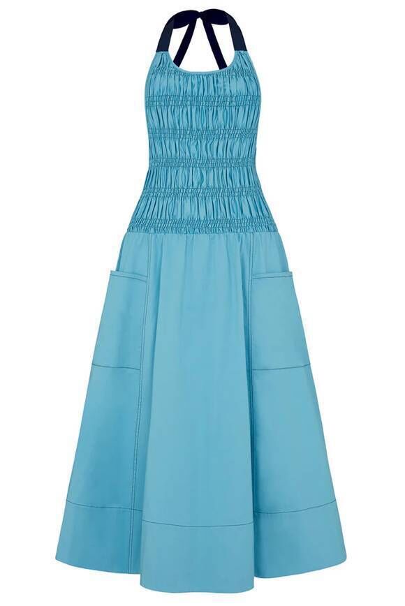 Mirla Beane Lorna blue dress, Gather &amp; See, £139