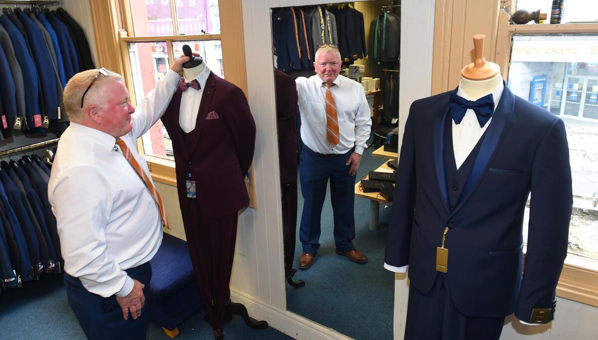 Neil Murphy at the city centre suit store Picture: Larry Cummins