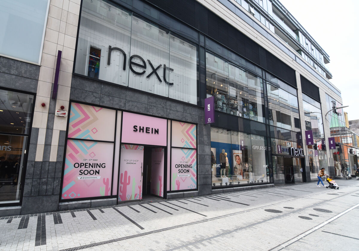 The Shein popup store on Opera Lane, Cork City, prior to its opening on May 13. Picture: Cian O'Regan.