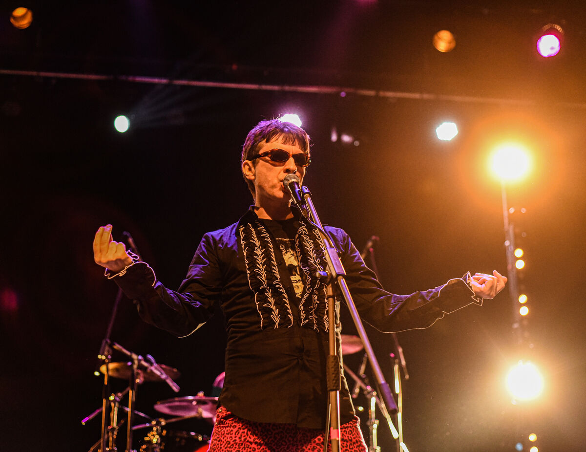 Sultans of Ping FC frontman Niall O'Flaherty during the band's sold-out show at Cork Opera House in March; discusses the band's third album 'A Good Year for Trouble', Wednesday, 11pm, 2FM. Picture: Cian O'Regan.