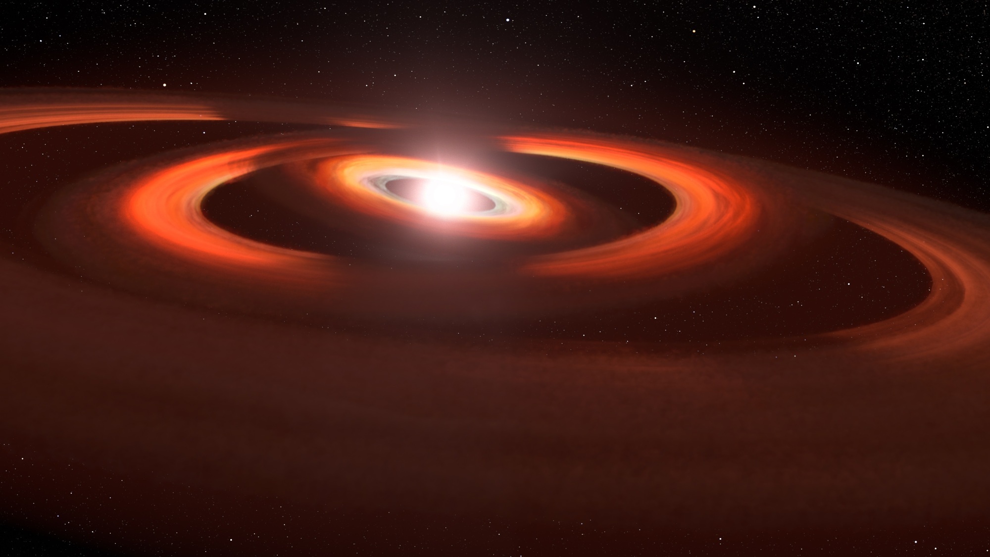 Astronomers ‘find evidence of two planets under construction in distant star’