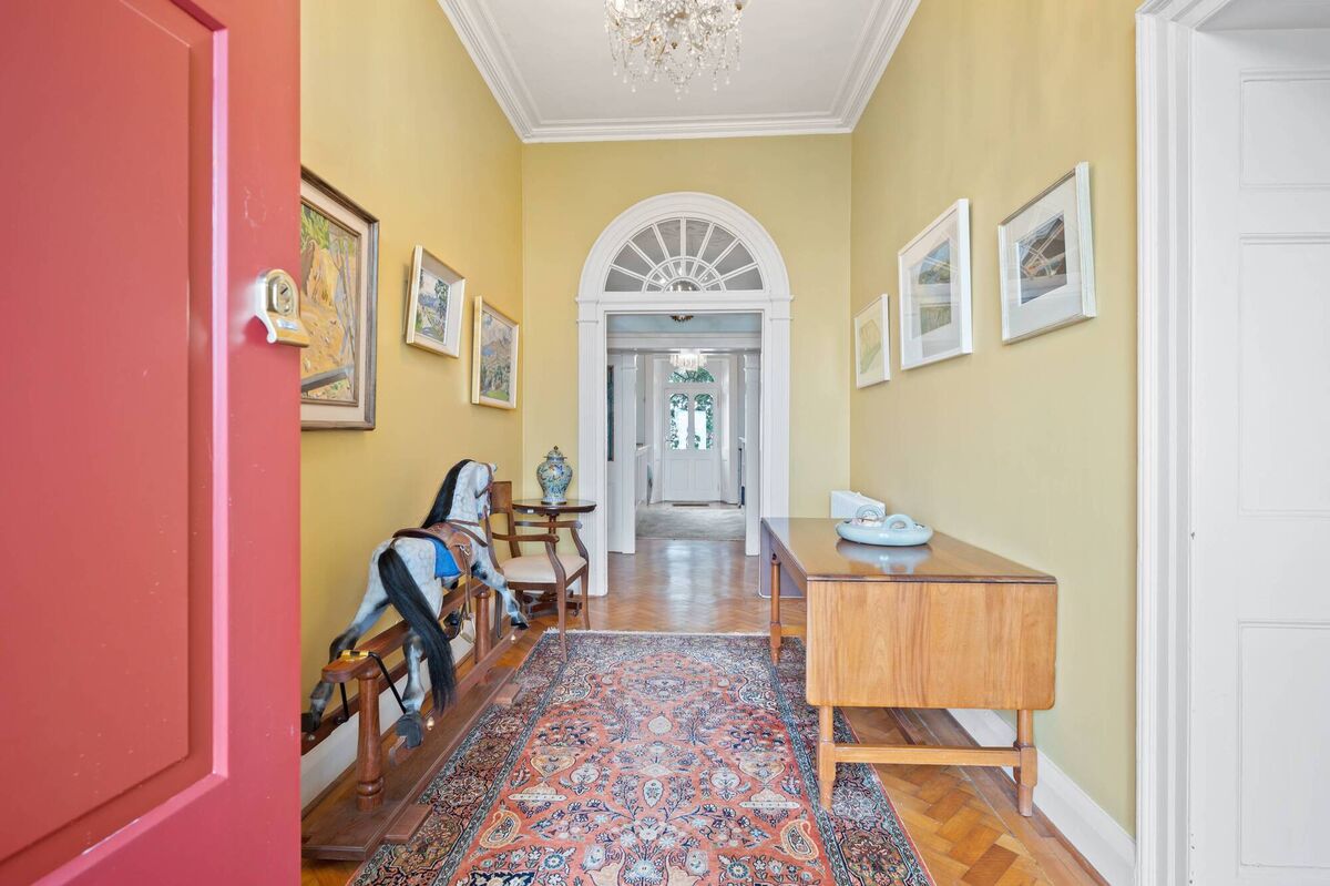 A section of the interconnecting halls by the front door