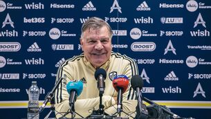 <p>PARK THE BUS: Sam Allardyce takes charge of his first game as Leeds boss at Manchester City on Saturday (Leeds United handout)</p>