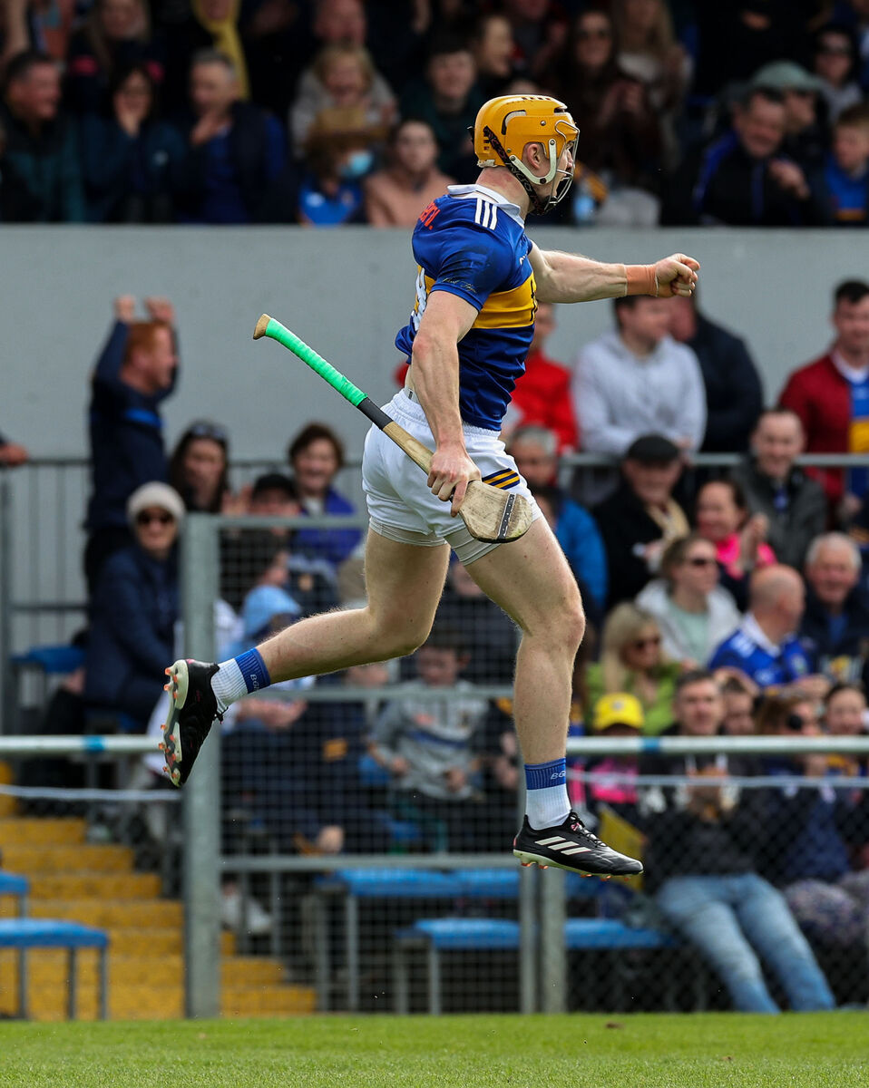 JUMPING FOR JOY: Jake Morris celebrates. Pic: INPHO/Lorraine O’Sullivan