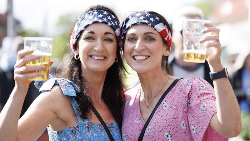 Linda Doran, Kilkenny, and Emma Cotter from Mallow, Co Cork, on the way to the first night of the three sold-out Bruce Springsteen concerts at the RDS. Picture: Andres Poveda Linda Doran, Kilkenny, and Emma Cotter from Mallow, Co Cork, on the way to the first night of the three sold-out Bruce Springsteen concerts at the RDS. Picture: Andres Poveda