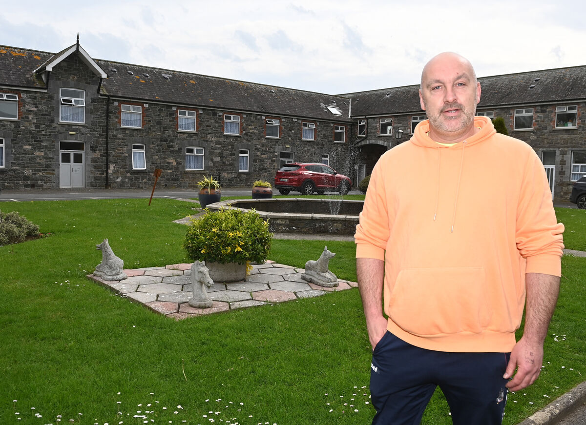  Trevor McCarthy, addition counsellor in the courtyard at Cuan Mhuire in Bruree. Picture; Eddie O'Hare