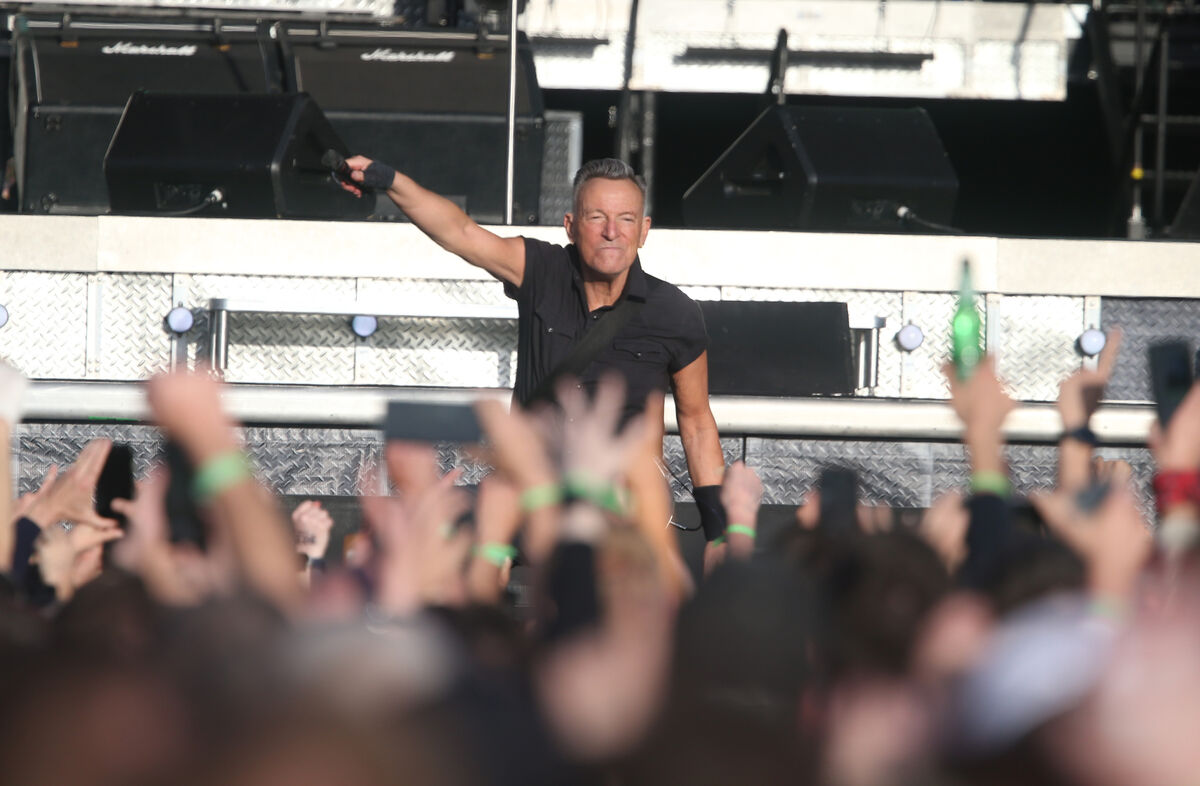 Bruce Spingsteen had the crowds rocking at the RDS. Picture: Stephen Collins/Collins Photos