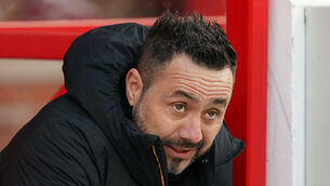 Roberto De Zerbi hopes to guide Brighton to a third successive home win (Mike Egerton/PA)