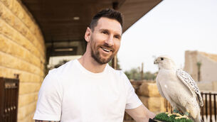 <p>UNSANCTIONED TRIP: Lionel Messi during a visit to Riyadh, Saudi Arabia. Pic: Saudi Tourism Authority/Handout Photo/PA Wire.</p>
