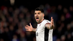 Aleksandar Mitrovic will miss Fulham’s Leicester encounter while he serves the final game of his eight-match suspension (John Walton/PA)