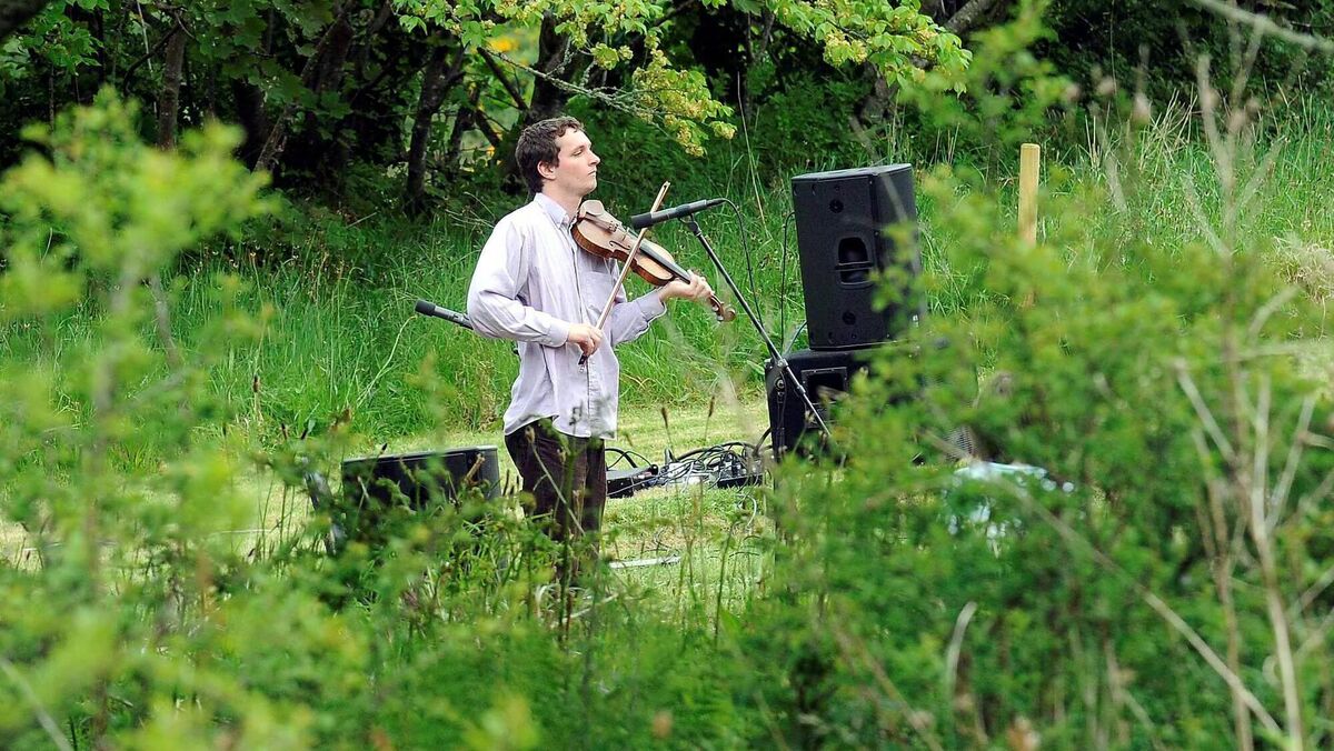 Sam Amidon at Glebe gardens in Co Cork in 2009.  Picture: Dan Linehan