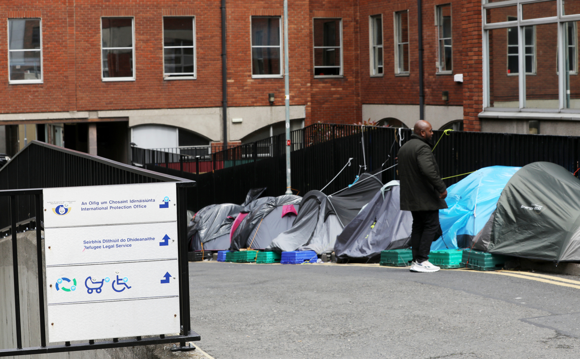 Ukrainians living in tents being subjected to anti-immigration abuse 