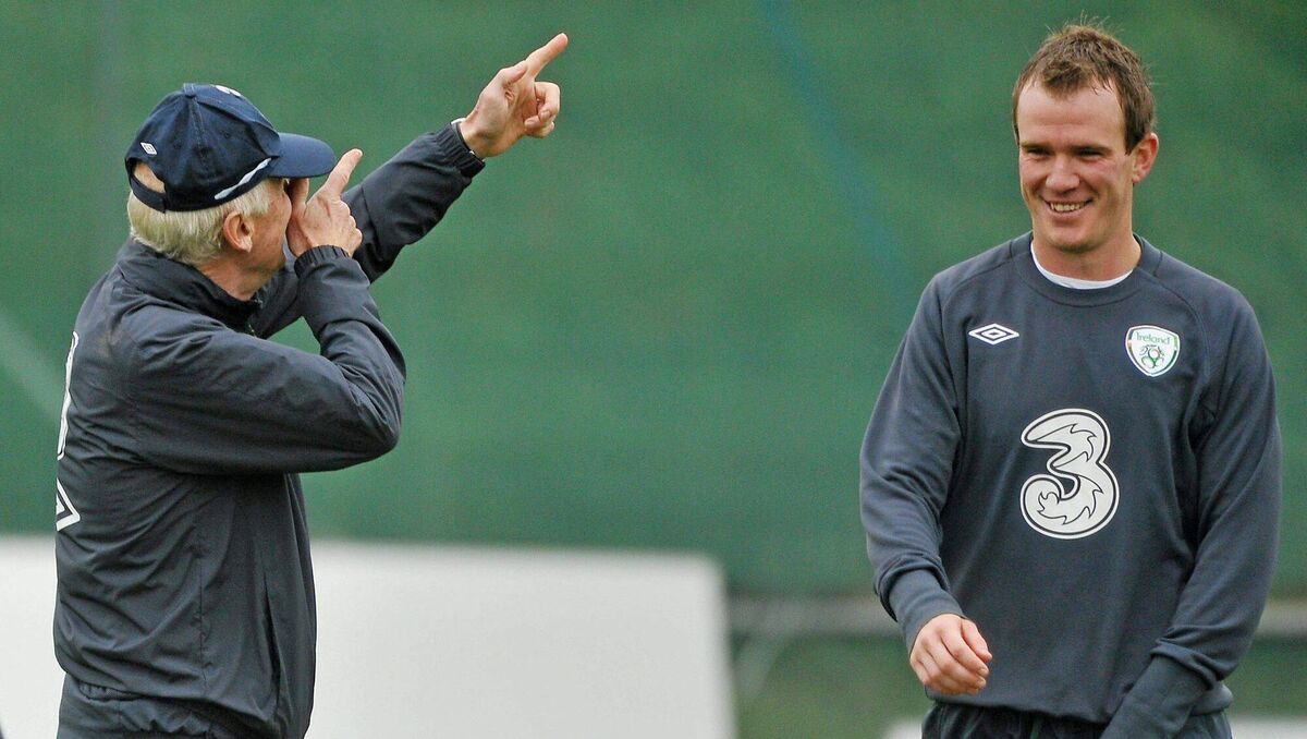 Ireland manager Giovanni Trapattoni, with Glenn Whelan: Picture: David Maher / SPORTSFILE Ireland manager Giovanni Trapattoni, with Glenn Whelan: Picture: David Maher / SPORTSFILE