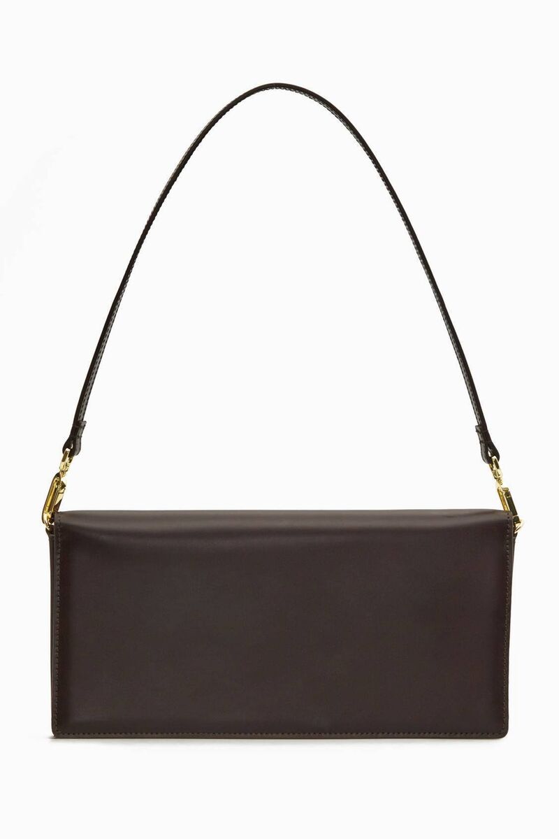 Leather baguette shoulder bag, COS, €115 