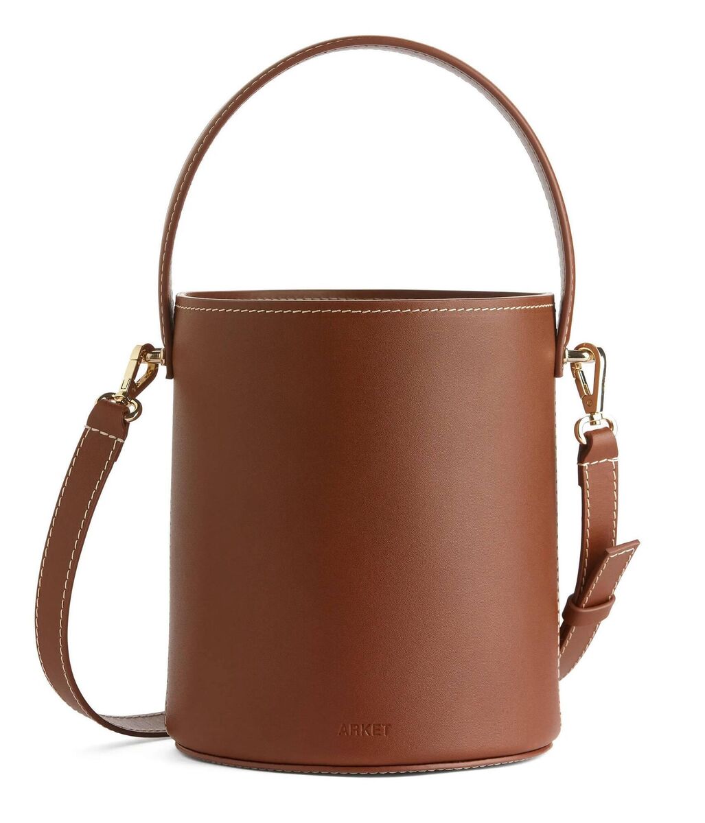 Small Leather Bucket Bag, Arket, €179