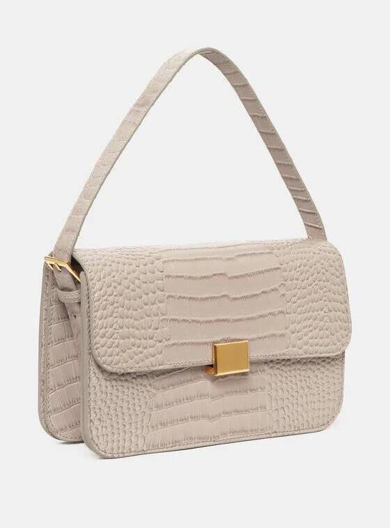 The classic shoulder bag – croc print, The Curated, was €345; now €241.50