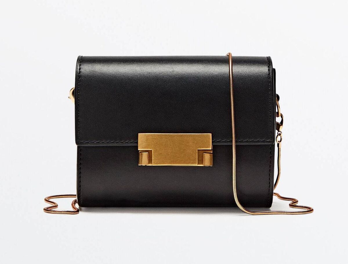 Mini Nappa leather handbag with multi-way strap, Massimo Dutti, €129 
